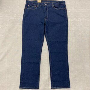 Levis 514 Jeans Mens 40 x 32 Straight Leg Regular Fit Dark Wash Denim